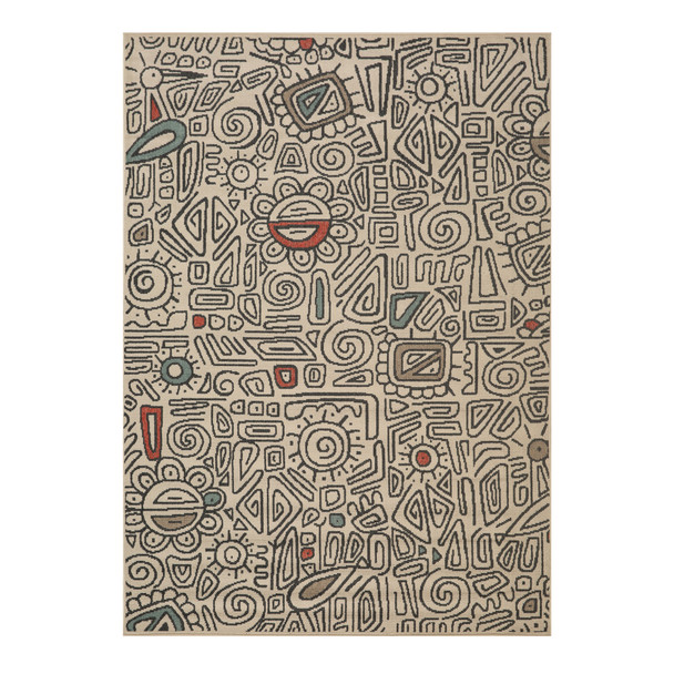 LR Home Tribu 82494 Ivory Black Rug