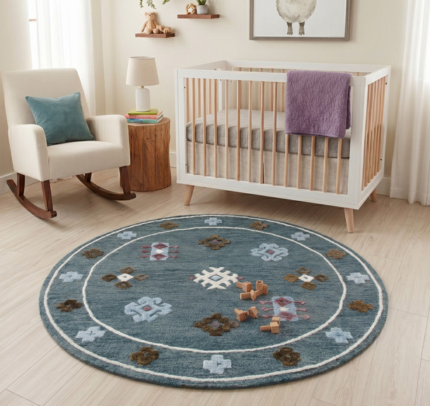 LR Home Vibrance 3562 Blue Multi Rug