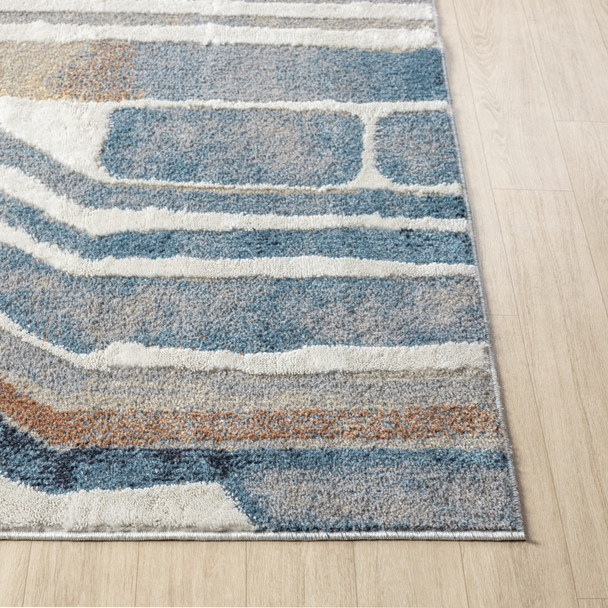 LR Home Vista 82644 Blue Beige Rug