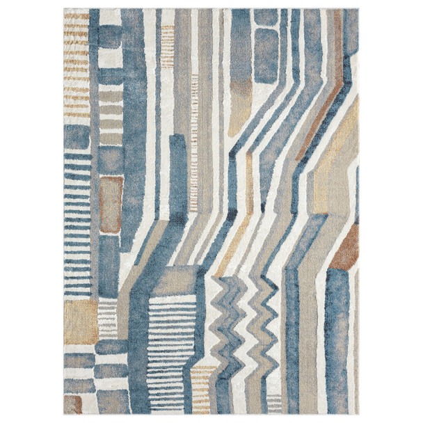LR Home Vista 82644 Blue Beige Rug