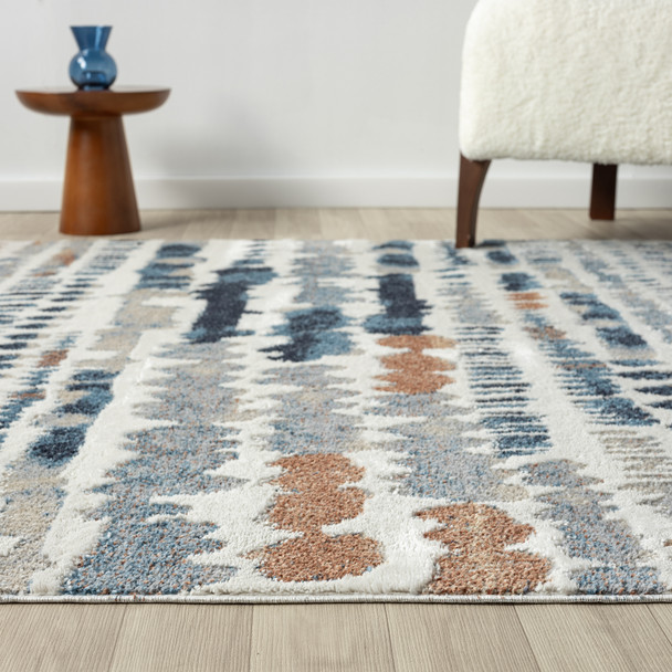 LR Home Vista 82645 Blue Gray Rug