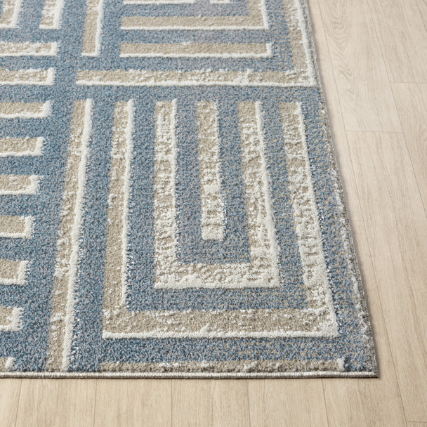 LR Home Vista 82647 Beige Blue Rug