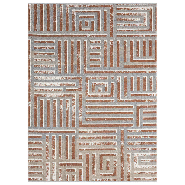 LR Home Vista 82648 Beige Rust Rug