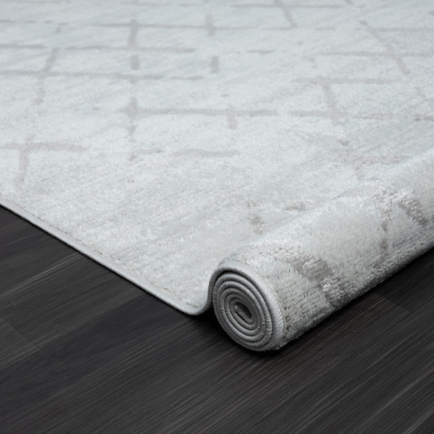 LR Home Calgary 82275 Cream Gray Rug