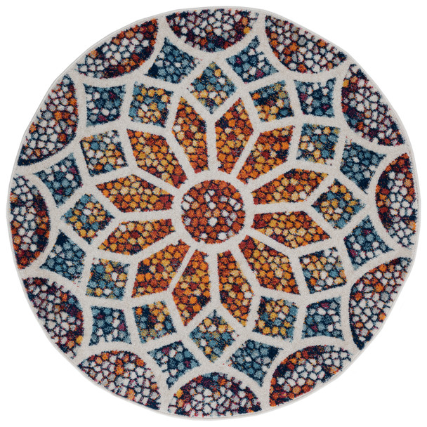 LR Home Kismet 81493 Ivory Navy Rug