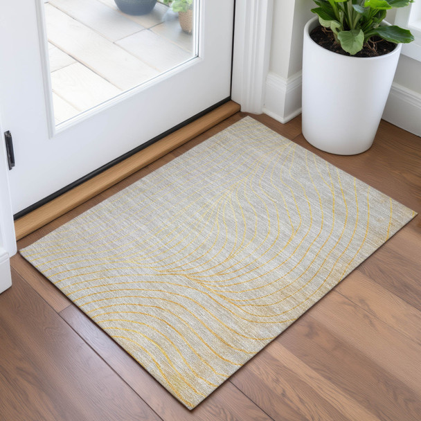 Addison Chantille ACN2107 Gold Rug