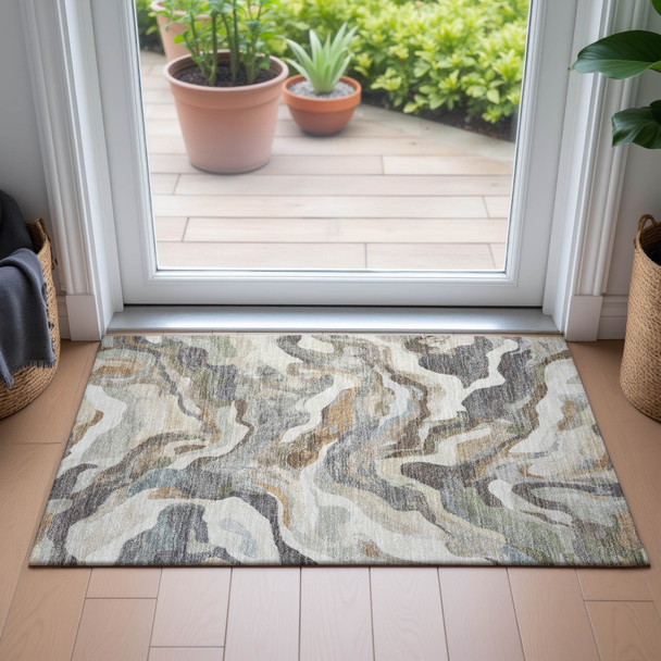 Addison Chantille ACN2162 Khaki Rug