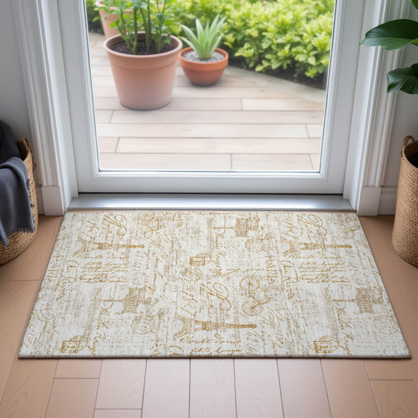 Addison Chantille ACN2209 Gold Rug