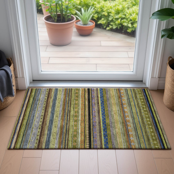 Addison Chantille ACN2218 Olive Rug