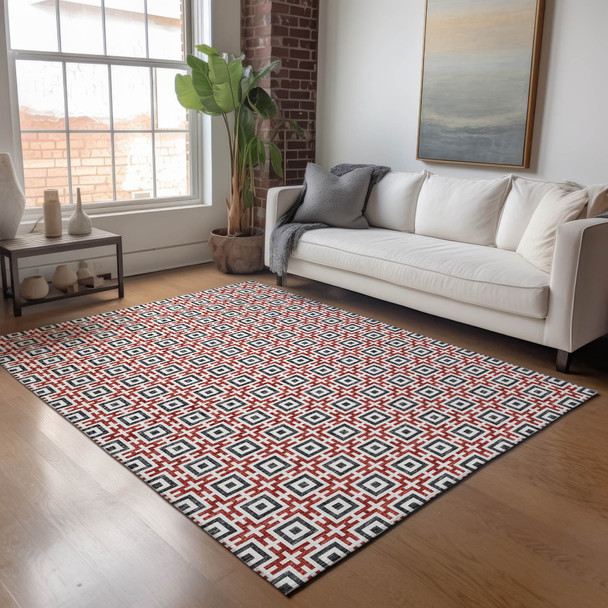 Addison Mayfield AMF139 Red Rug