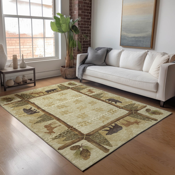 Addison Mayfield AMF142 Khaki Rug