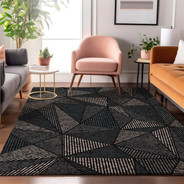 Addison Mayfield AMF618 Black Rug