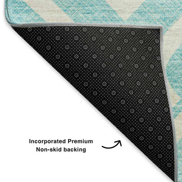 Addison Mayfield AMF621 Aqua Rug