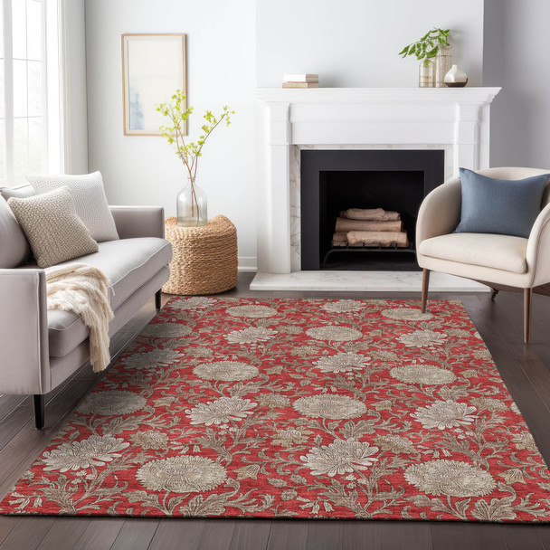 Addison Mayfield AMF677 Red Rug