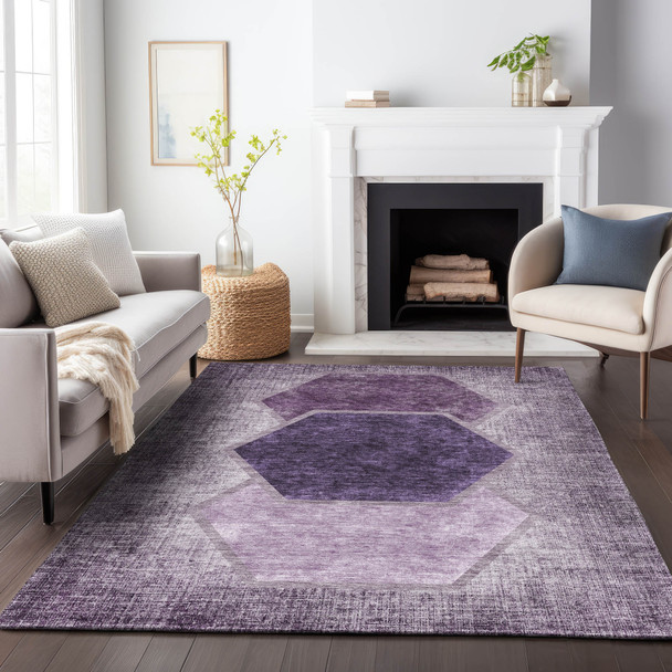 Addison Mayfield AMF679 Eggplant Rug