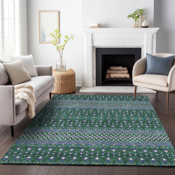 Addison Mayfield AMF708 Green Rug