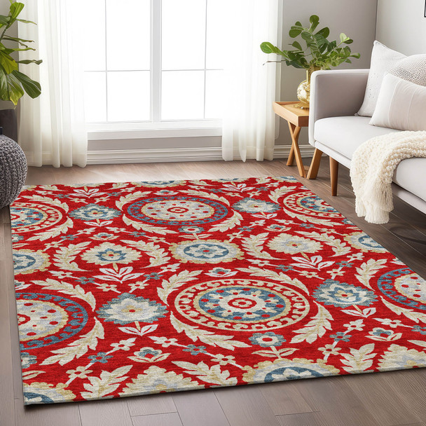 Addison Mayfield AMF751 Red Rug