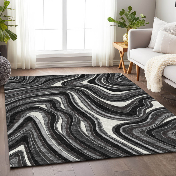 Addison Mayfield AMF756 Black Rug