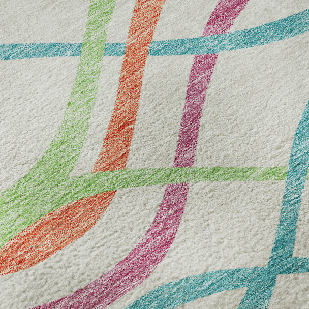 Addison Mayfield AMF757 White Rug