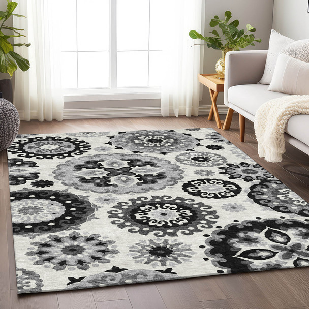 Addison Mayfield AMF763 Black Rug