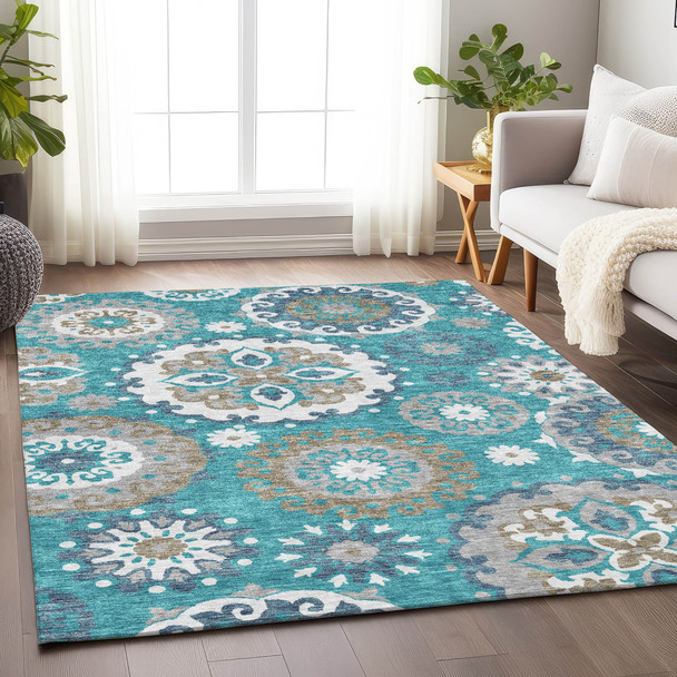 Addison Mayfield AMF763 Teal Rug