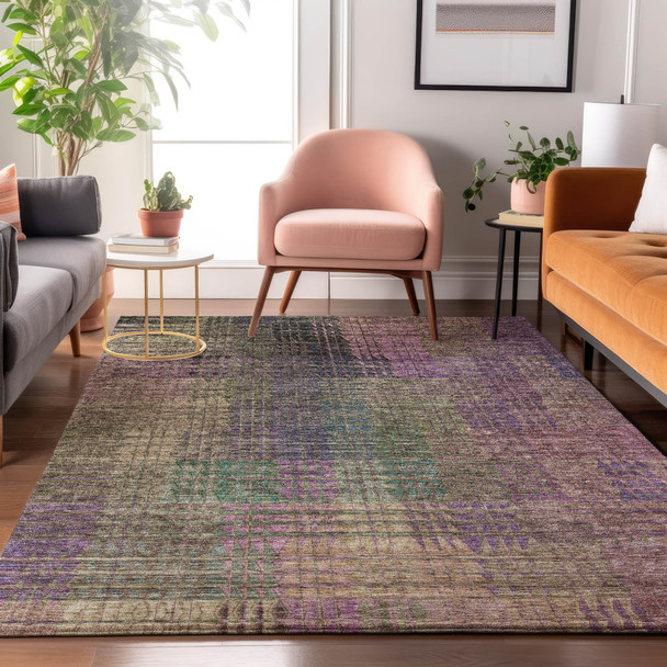 Addison Mayfield AMF828 Plum Rug