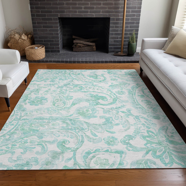 Addison Mayfield AMF835 Turquoise Rug