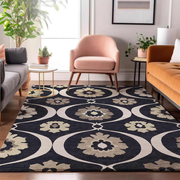 Addison Mayfield AMF858 Black Rug
