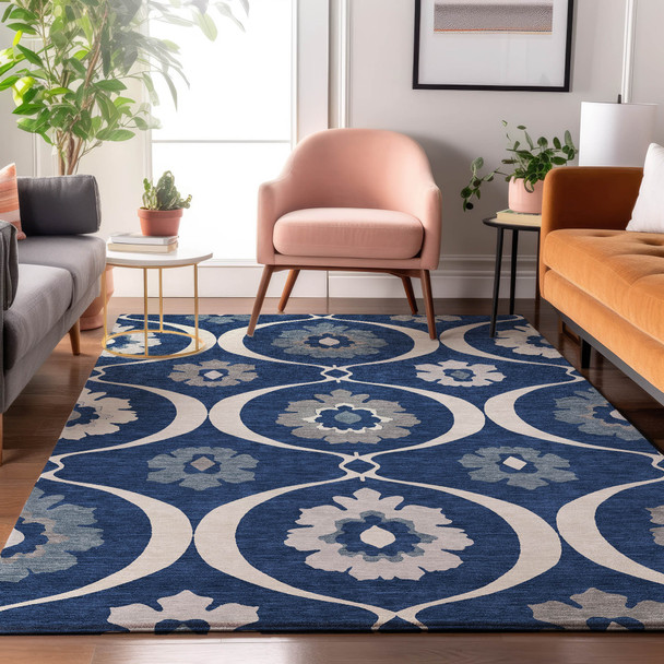 Addison Mayfield AMF858 Navy Rug