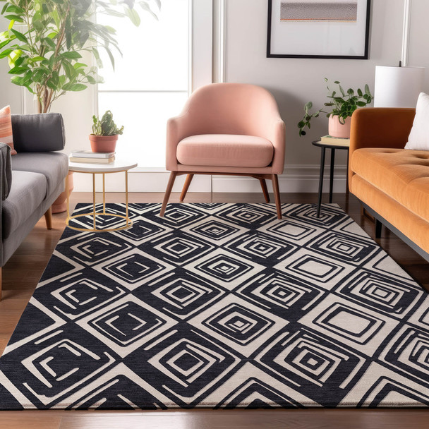 Addison Mayfield AMF862 Black Rug