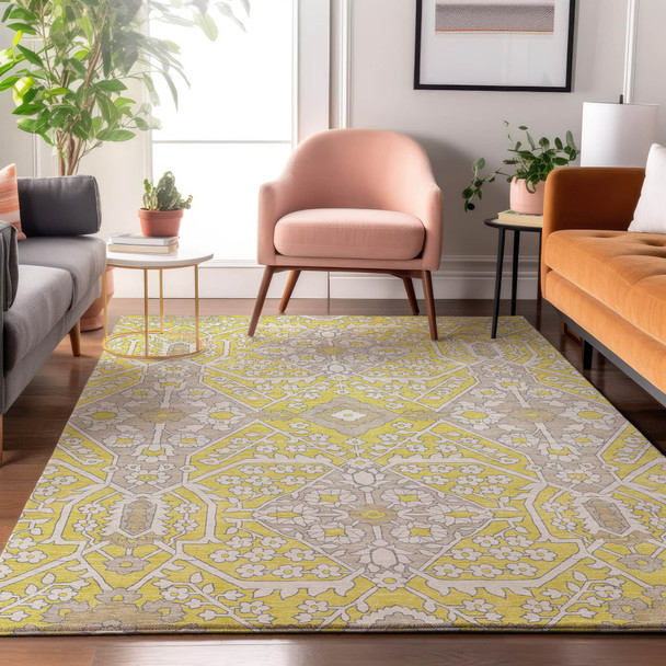 Addison Mayfield AMF863 Yellow Rug