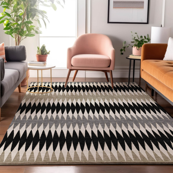 Addison Mayfield AMF867 Black Rug