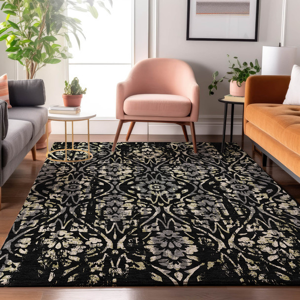 Addison Mayfield AMF868 Black Rug