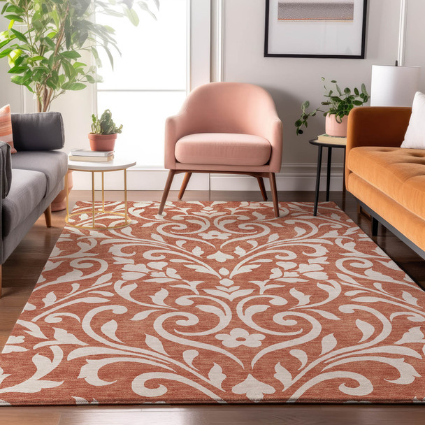 Addison Mayfield AMF875 Salmon Rug