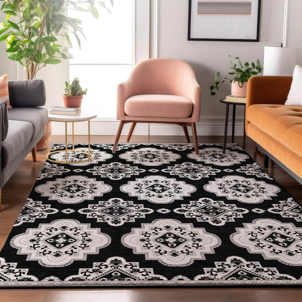 Addison Mayfield AMF878 Black Rug