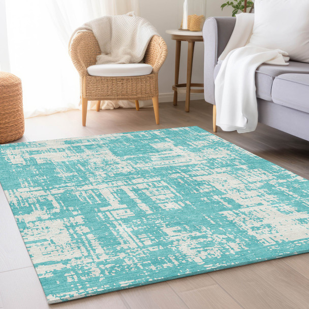 Addison Mayfield AMF895 Aqua Rug