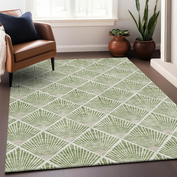 Addison Mayfield AMF914 Green Rug