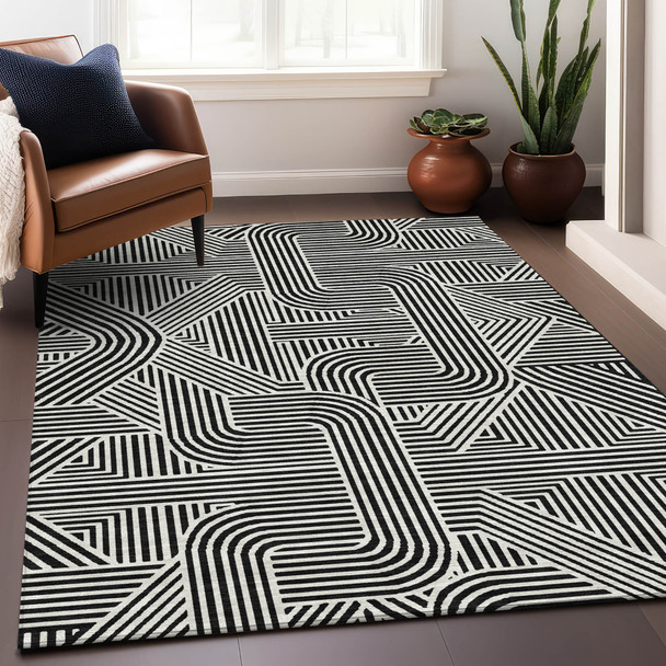 Addison Mayfield AMF917 Black Rug