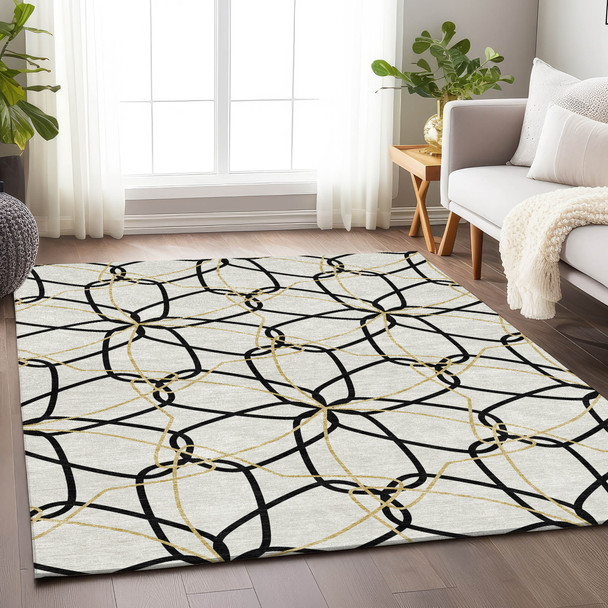 Addison Mayfield AMF950 White Rug