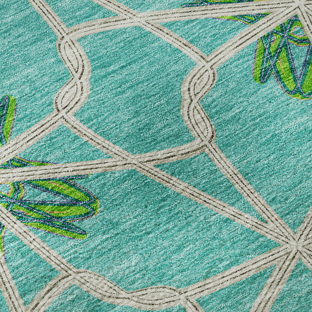 Addison Mayfield AMF958 Aqua Rug