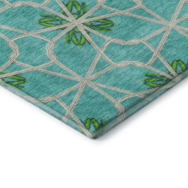 Addison Mayfield AMF958 Aqua Rug