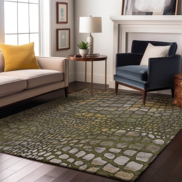 Addison Mayfield AMF988 Olive Rug