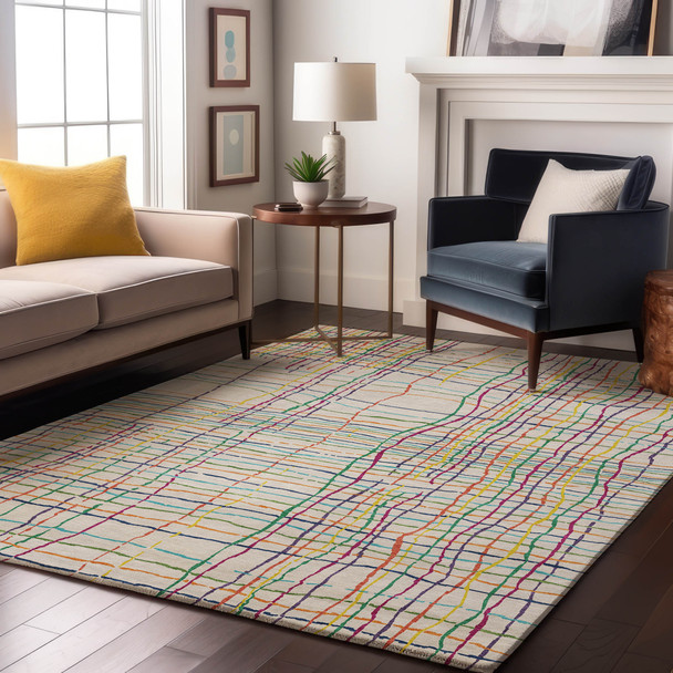 Addison Mayfield AMF998 White Rug
