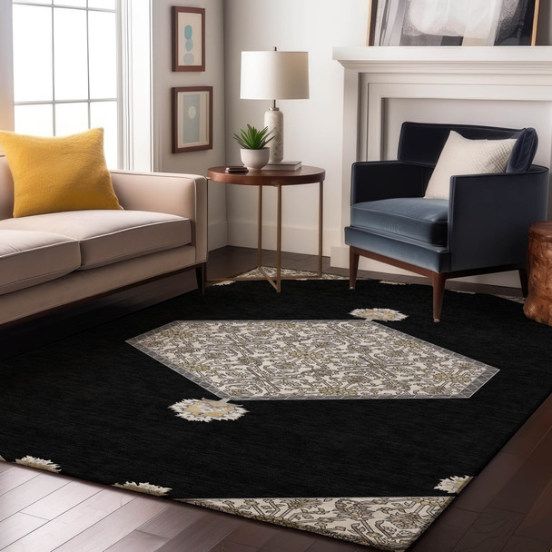 Addison Mayfield AMF1011 Black Rug