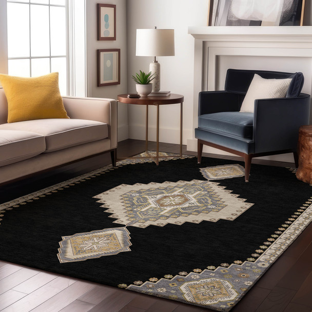 Addison Mayfield AMF1014 Black Rug