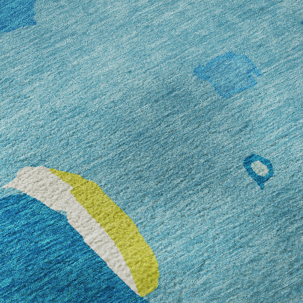 Addison Mayfield AMF1028 Aqua Rug