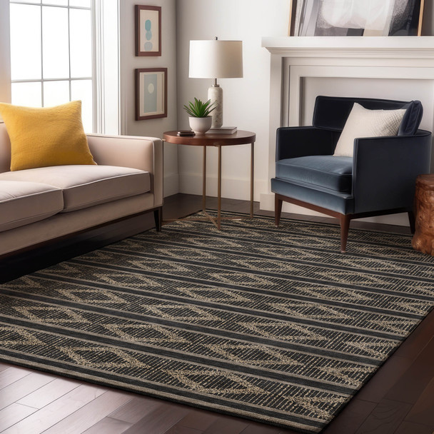 Addison Mayfield AMF1029 Black Rug