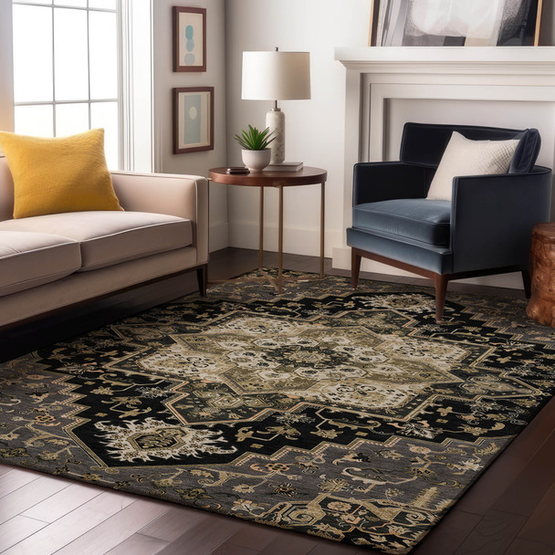 Addison Mayfield AMF1036 Black Rug