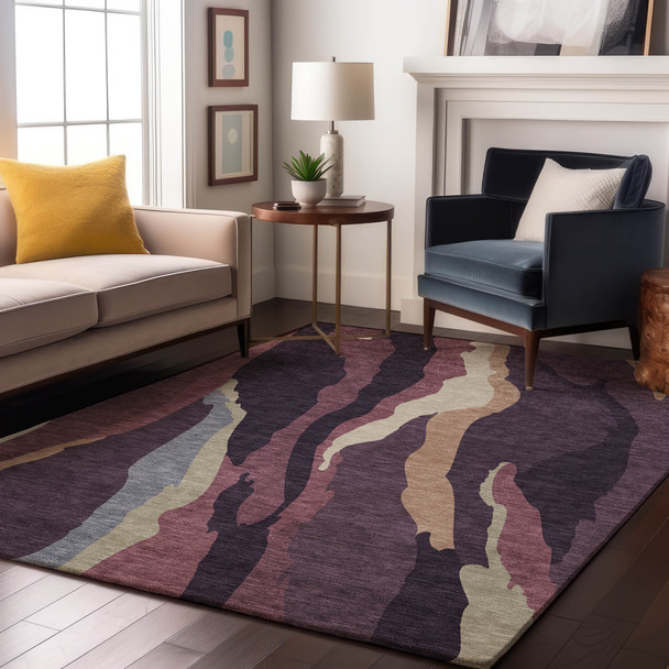 Addison Mayfield AMF1047 Plum Rug