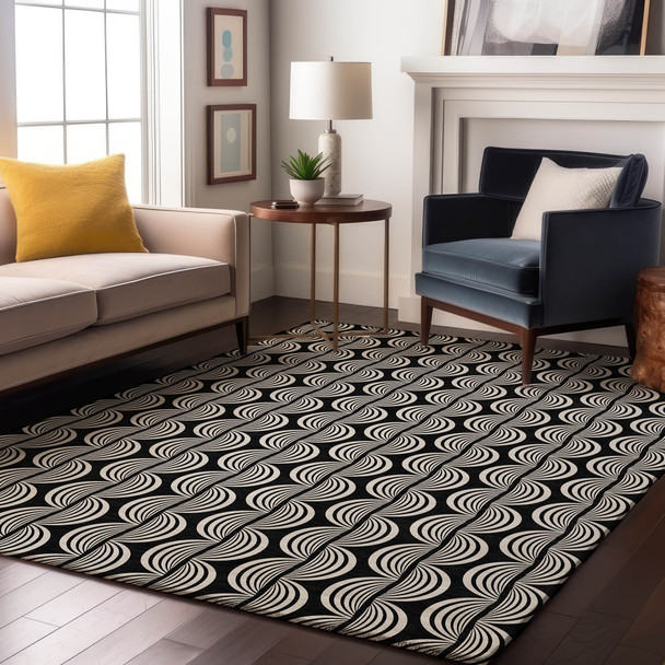 Addison Mayfield AMF1055 Black Rug
